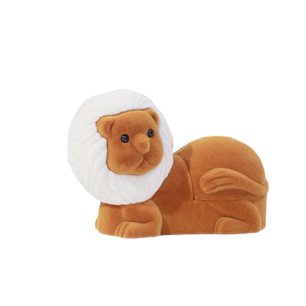 Sturdy Flocking Lovely Animal Shaped Jewelry Organizers Portable Accessory for Engagement and Birthday Special Gifts