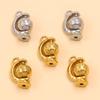 12x18mm Gold Plated Rotatable Globe Pendant, 304 Stainless Steel Jewelry Making Material