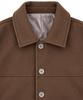 GRAYBLVD Evan Woolblend Half Coat (Brown)