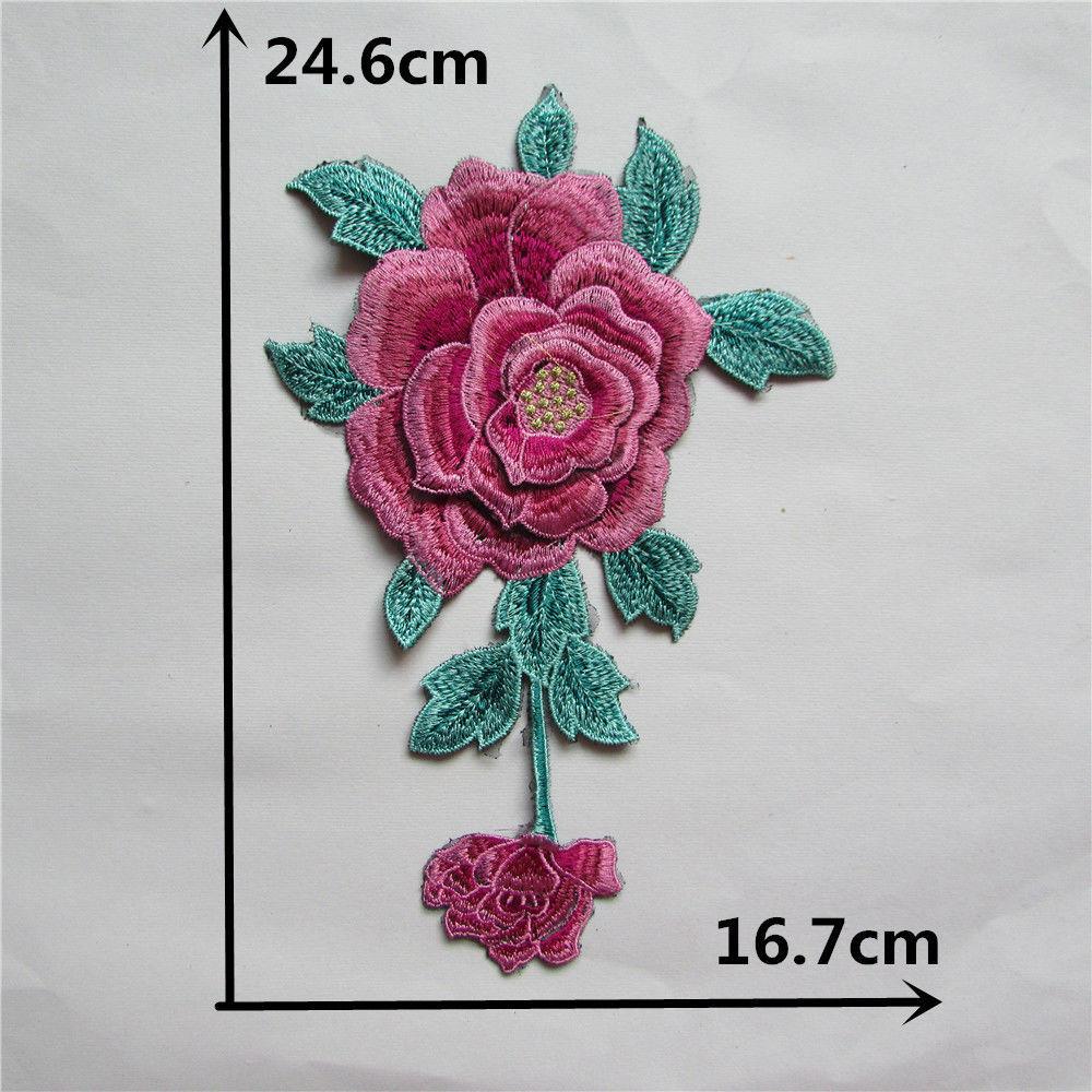 Red-Green I Polyester Embroidery Colored Embroidered Collar Sewing Decoration Wedding Dress Cheongsam Dress Clothing Accessories