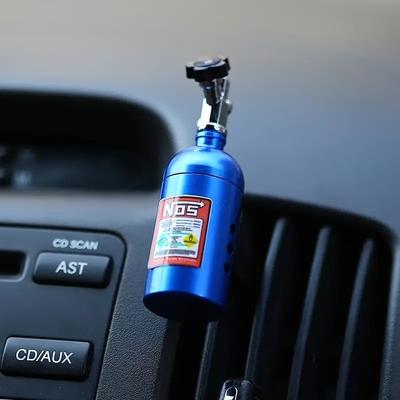 1 peça de ambientador para carro, alumínio, azul, caixa com perfume, refil para saída de ar do carro!