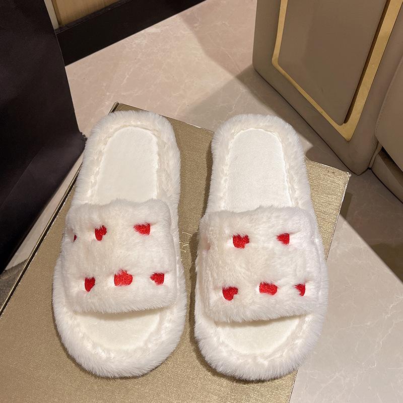 Women Winter Embroidered Slippers Are Warm and Comfortable Indoor Shoes Slippers