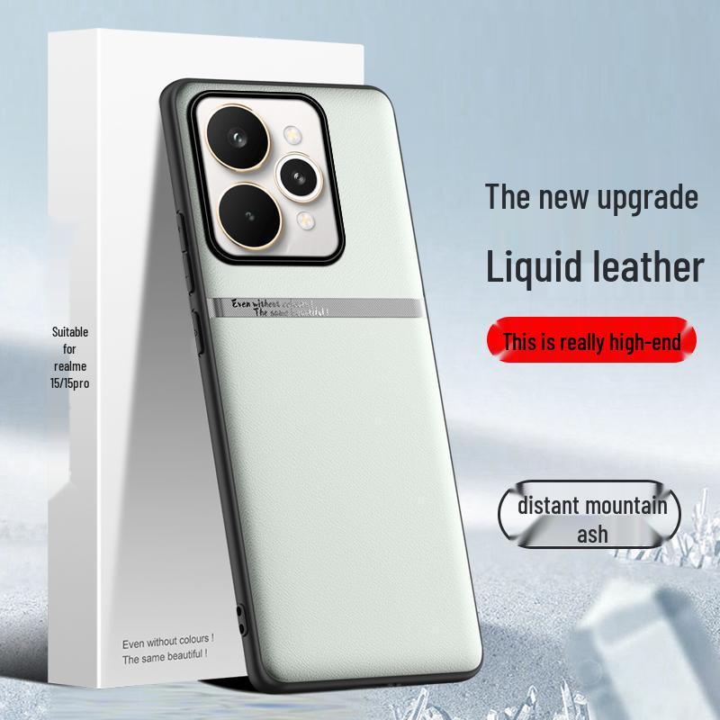 Realme 15 Pro H Liquid Leather Phone Case - Durable, Minimalist, High-End Business Design
