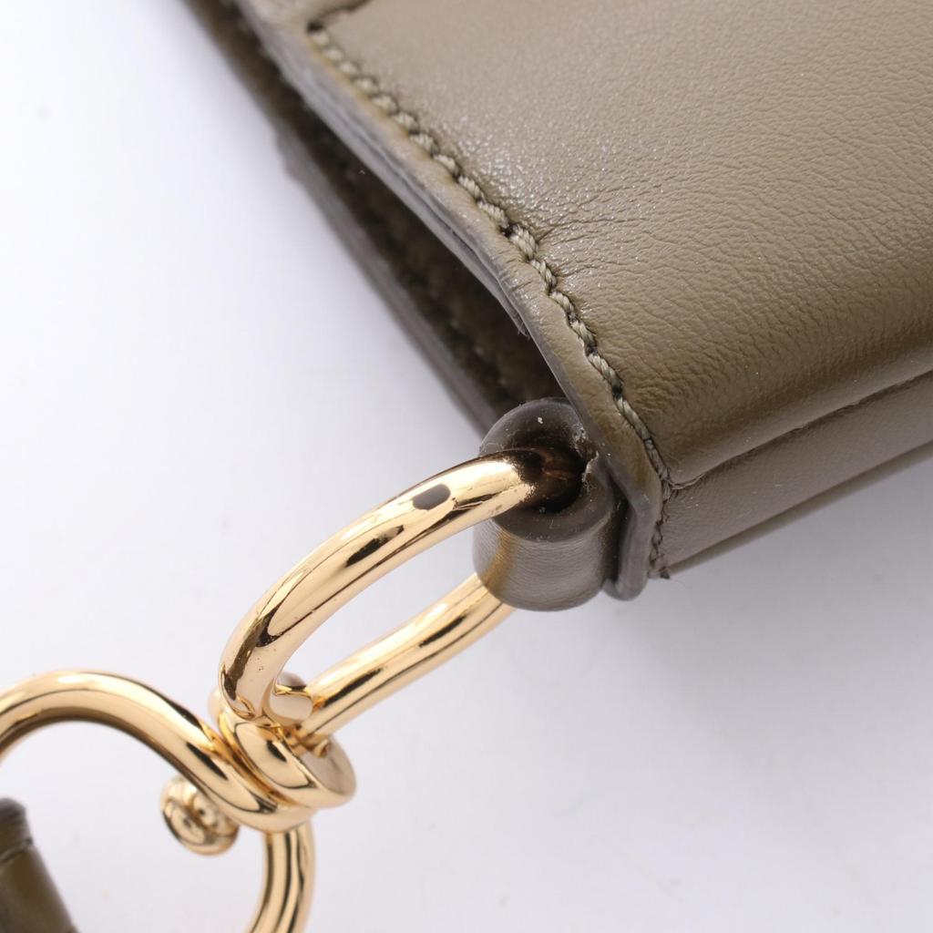 Used Stella McCartney Stella Logo Crossbody Shoulder Bag 700073 Synthetic Leather Khaki Used Women