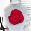 15cm 3D Silk Flower Appliques Flower Brooch Sewing Patches for Formal Dresses