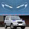 For Mitsubishi Pajero IO H65W H66W H76W H77W Car Front Headlight Cover Lampshade Glass Lampcover Caps Headlamp Shell Lamp Case