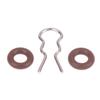 2Pcs Coffee Maker Machine Connector Quick-Insert U-Shaped Spring Espresso Machine Sealing Ring Accessories