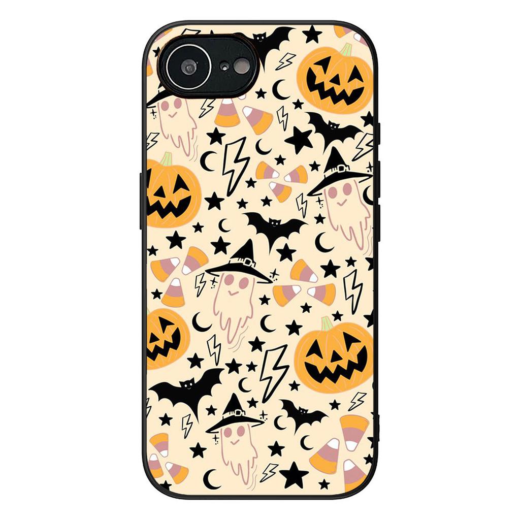 Little Ghost with Halloweens Pumpkin Skull Phone Case for Samsung Galaxy Note 20 9 10 S8 S10 Lite S9 Plus A54 A53 A21S S10E A17