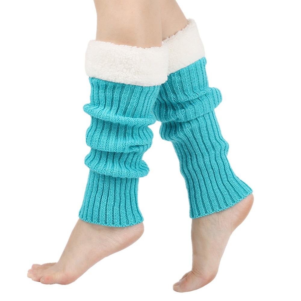 

Party Sports Yoga 80s 90s Leg Warmers Y2K Japanese Boot Socks for Women & Girls озеро синього кольору