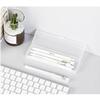 Matte Transparent Pencil Case Frosted Plastic Pen Storage Box For School Office Stationery Organization Supplies
