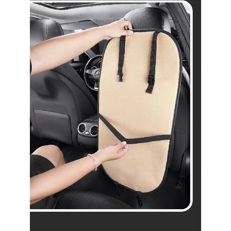 Premium Business Car Seat Backseat Leather Organiser Large 1pc, Waterproof & Stain Resistant Kickstand Backseat Protectors