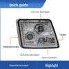 MAN GTL Tipper Truck LED Dual-Lens Headlight Assembly, Super Bright Modified H4-B.