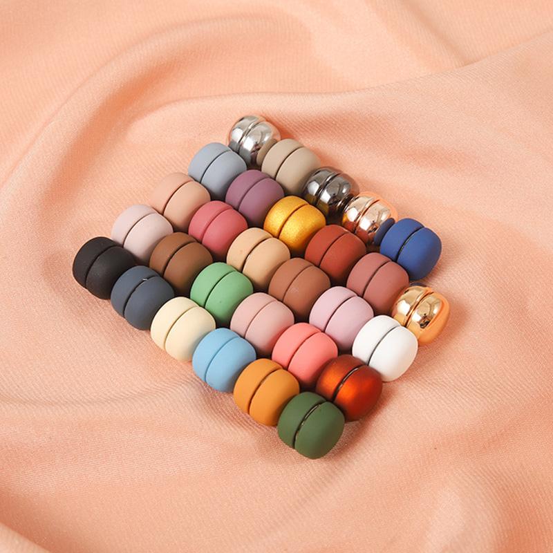 

1 шт., пряжка для платка, безопасная булавка, зажим для хиджаба, брошь для шарфа, магнитная брошь двойного назначения, цвет макарон