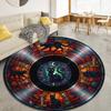 Retro Mandala Animal Round Area Rug,Carpet Rug for Living Room Bedroom Sofa Playroom Decor,Non-slip Floor Mat Q0036
