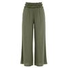 Women's Wide Leg Pants High Waist Loose Fit Pleated Bohemian Style Travel Casual Trousers with Pockets Summer Fashion Solid Color