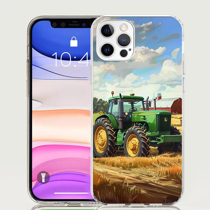 Farm Vehicle Tractor Case Phone Cover for Apple iphone 13 Pro Max 12 Mini 11 X XS XR XS Max 7 Plus 8 6S 6 5 SE 5S Trend Fundas