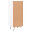 Sideboard High Gloss White 34.5 X 34 X 90 Cm Engineered Wood