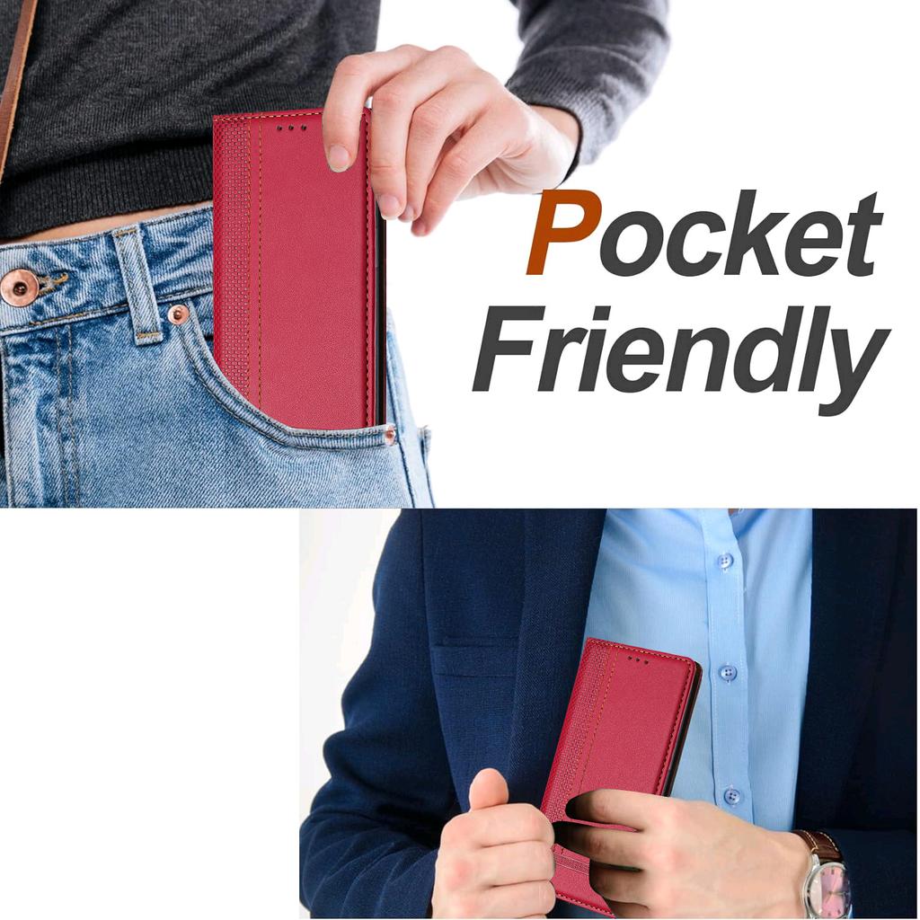 For Samsung Galaxy S25 Edge Case L-Shaped Grid Pattern Leather Stand Phone Cover with Card Slots