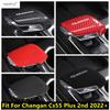 Car Gear Shift Handle Knob Head Frame Decor Stickers Cover Trim For Changan Cs55 Plus   2024 2nd Accessories Interior