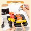 Wooden Toddler BBQ Grill and Kitchen Play Set - Pretend Cooking Toy
