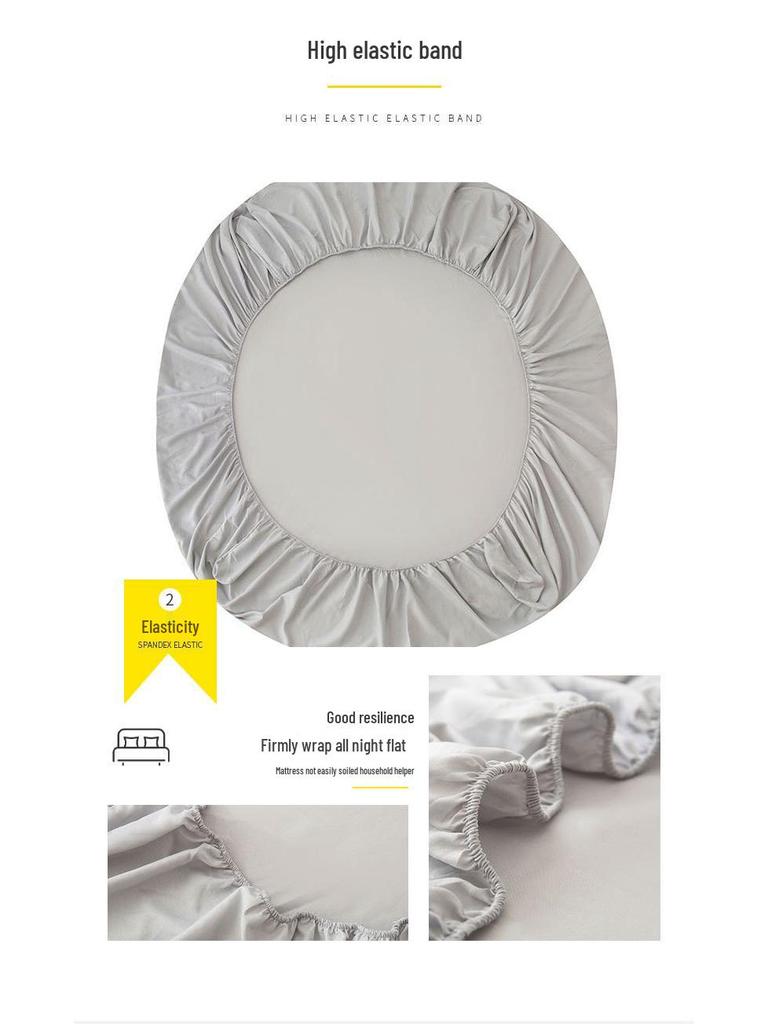 Silný jednobarevný broušený přehoz 1,5-1,8G prostěradlo s gumou pro jednolůžko