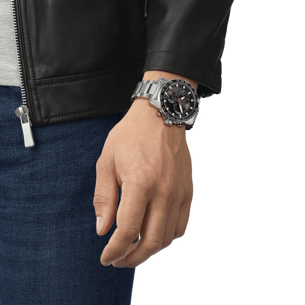 Tissot Stainless Steel Black Dial Men's Fashion Watch T125.617.11.051.00