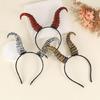Unisex Plastic Devil Horn Headwear Practical Party Accessory Halloween Headbands Suitable For Costume Parties Daily Fun