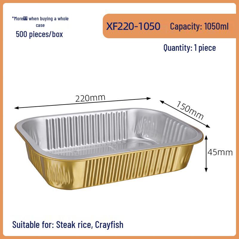 Handun Golden Square Sugarcane Pulp Food Container