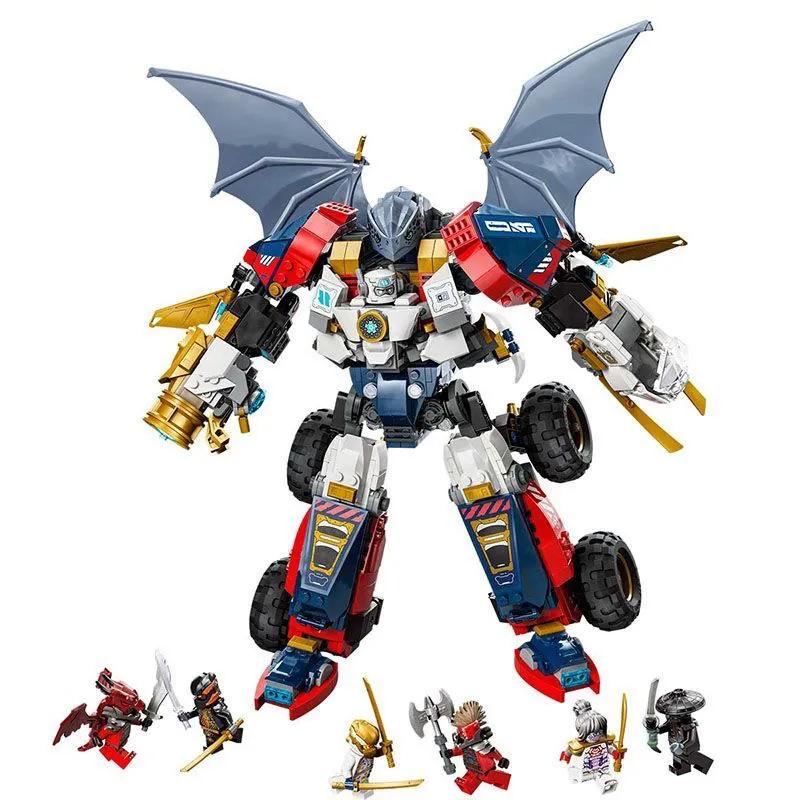 High-tech modular mecha building blocks compatible with LEGO 71834 Ninjago series