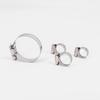 5 PCS Hose Clamp 6-12mm 1/4" 3/8" 304 Stainless Worm Drive  Spring Clip Water Fuel Line Homebrew