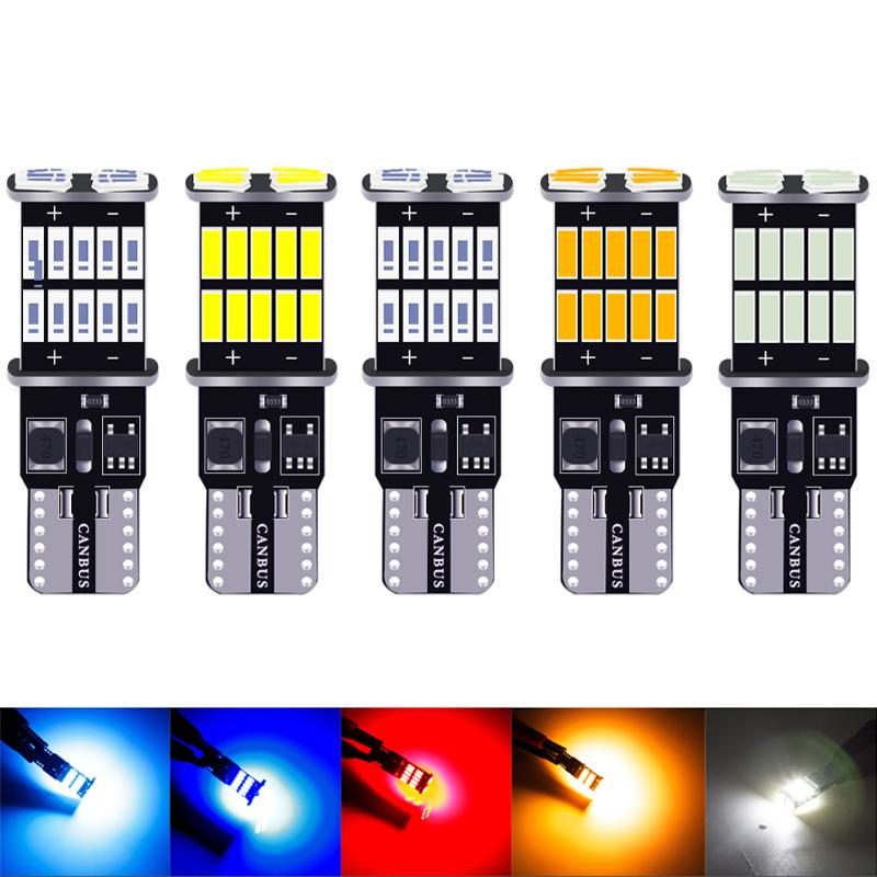 10PCS T10 W5W LED Bulbs Canbus Car Interior Light 194 LED Instrument Lights Lamp Dome Light 26 4014 SMD No Error 12V 6000K