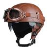 Casco de Moto Retro Certificación DOT Casco de Moto Hombres Mujeres Medio Casco Lente HD Casco Cuatro Estaciones Montar Patinete Capacetes