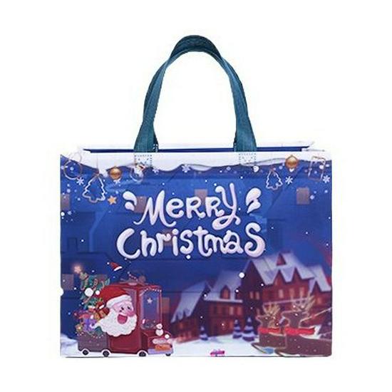 Christmas Style Laminated Non-Woven Gift Bag for Clothing & Shopping