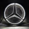 Car Front Grilled Star Light Emblem LED Illuminated Logo for Mercedes Benz GLC W205 W213 W204 CLA W253 GLK AMG B E Class Ashtray QC1