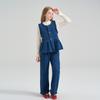 MONTAGUT KIDS Girls' Classic Denim 3-Piece Outfit