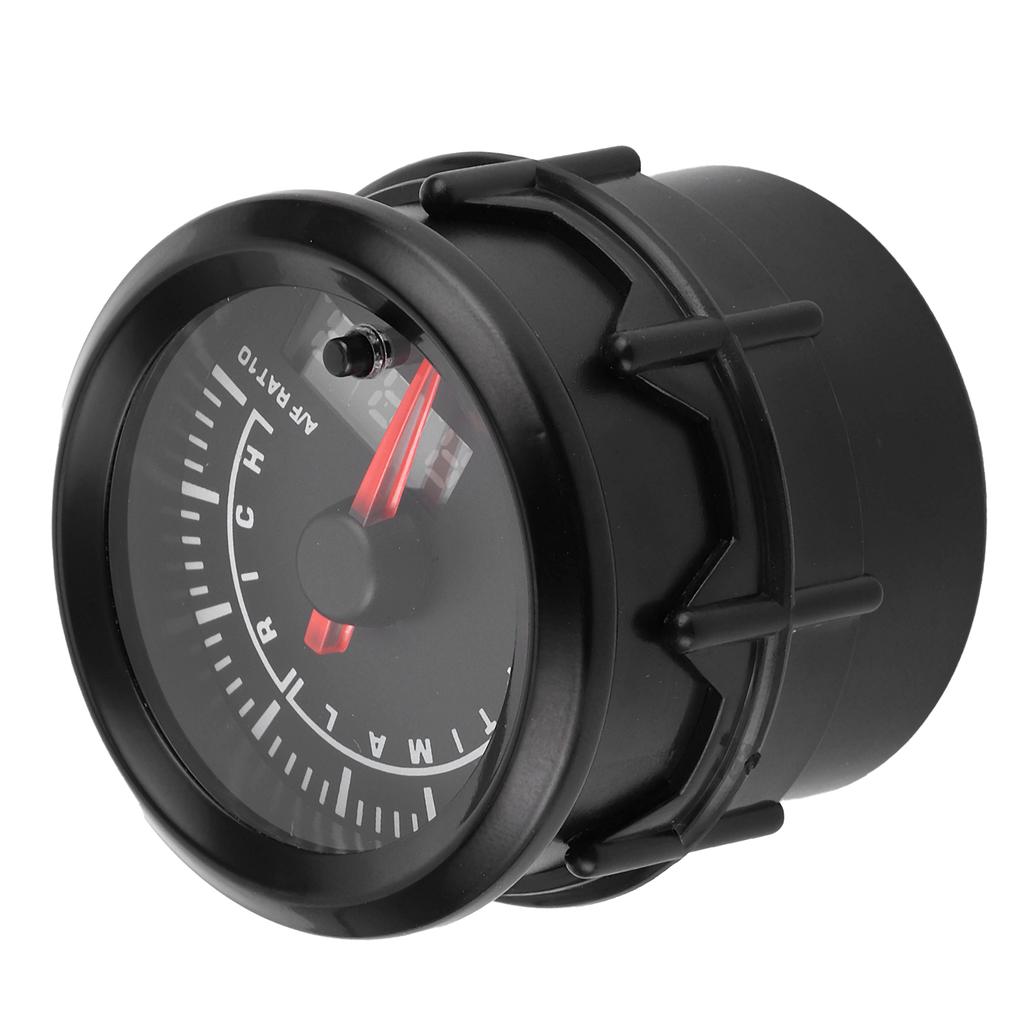 Universal Air Fuel Ratio Gauge Pointer LED Digital Display 52mm Dia Auto Instrument