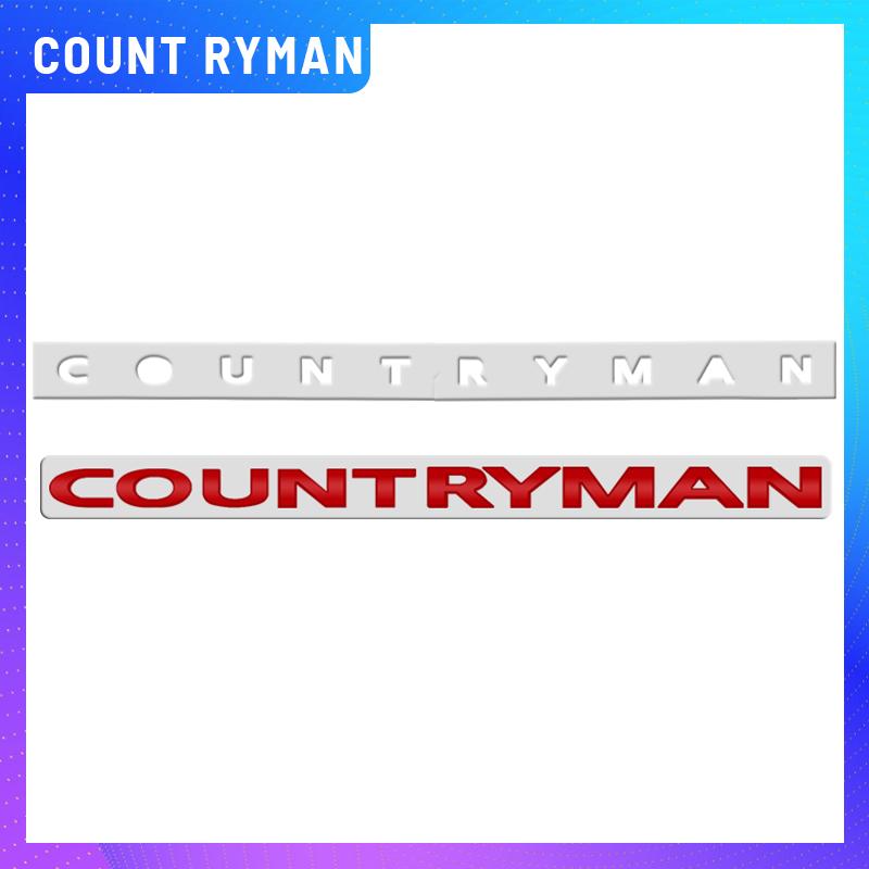1PCS Metal Countryman Clubman Logo For Mini Cooper S R60 R55 R54 F54 Emblem Car Rear Trunk Sticker Badge Letter Decoration