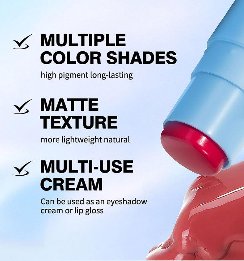 MAYCHEER Dual-Ended Blush Stick: High-Pigment, Multi-Color, Long-Lasting, Moisturizing.