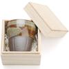 Ceramic Teacup (170ml) - Free Cup, Wooden Box Included, Dishwasher Safe, for Tea, Coffee, or Guests, Gift