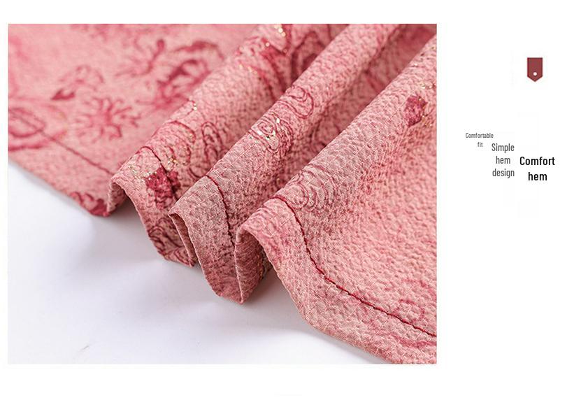 Women's Spring & Autumn Tang Suit Set: Middle-Aged & Elderly Cardigan, Loose Casual Home Wear, Red Zodiac Year Design