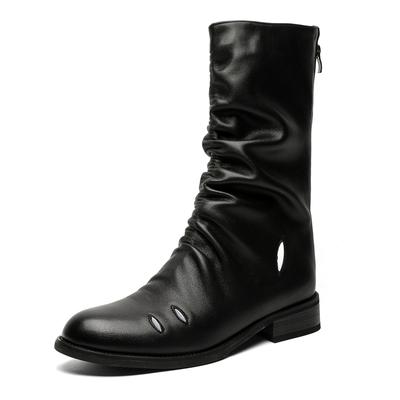 Fashion Leather Shoes For Man Platform Genuine Leather Big Size Shoes High Quality Designer Formal Platform Casual Shoes Outdoor