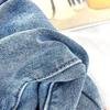 Women's High-Waisted Velvet-Lined Jeans: Loose, Slimming, Straight-Leg Harem Pants for Autumn/Winter, Korean Style, Nine-Tenths Length.