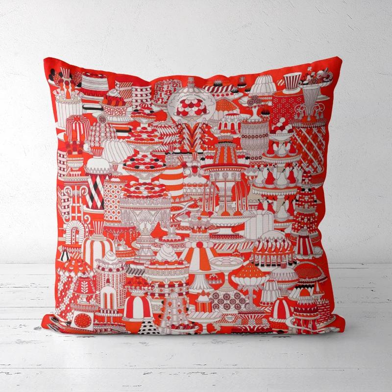 A DropShipping Christmas Pillowcases  Home Decor Printed Cushion Cover Decorative Boho High-end Royal High Quality Europe