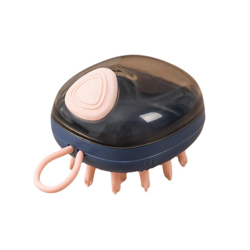 Automatic Silicone Scalp & Pet Bath Brush with Liquid Dispenser