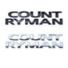 Bil 3D ABS Svart Clubman Logo Countryman Emblemer Bokstaver Klistremerke Bagasjeromsskilt For Mini Cooper S Countryman R60 F60 Tilbehør