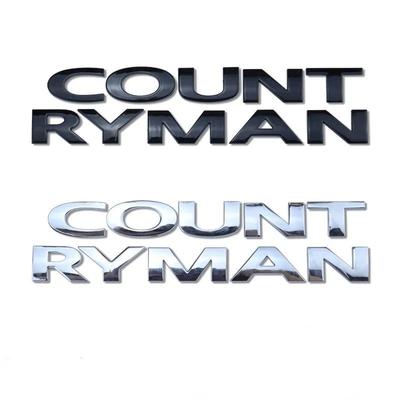 Insignia de Letras Emblema Countryman Logo Clubman Negro ABS 3D para Maletero de Coche Para Mini Cooper S Countryman R60 F60 Accesorios