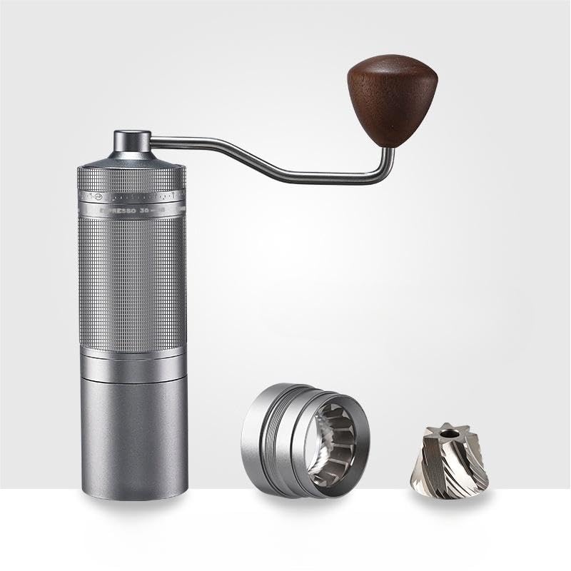 

Coffee space RRG-104 coffee mill manual coffee grinder hand ground coffee mill External roughness adjustment function cleanliness conical blade High