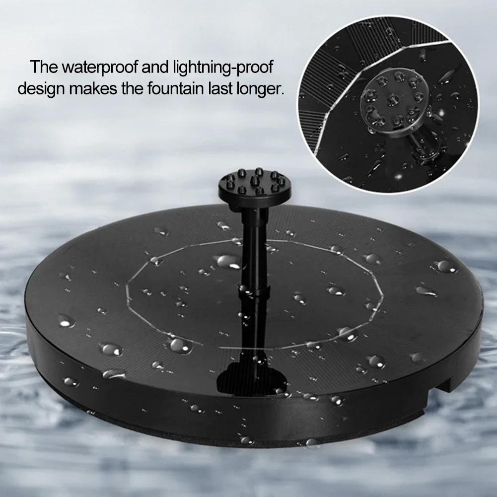 Garden Outdoor Pond Water Feature Floating Water Pump Universal Pool Decor Solar Fountain Pump For Fish Tank
