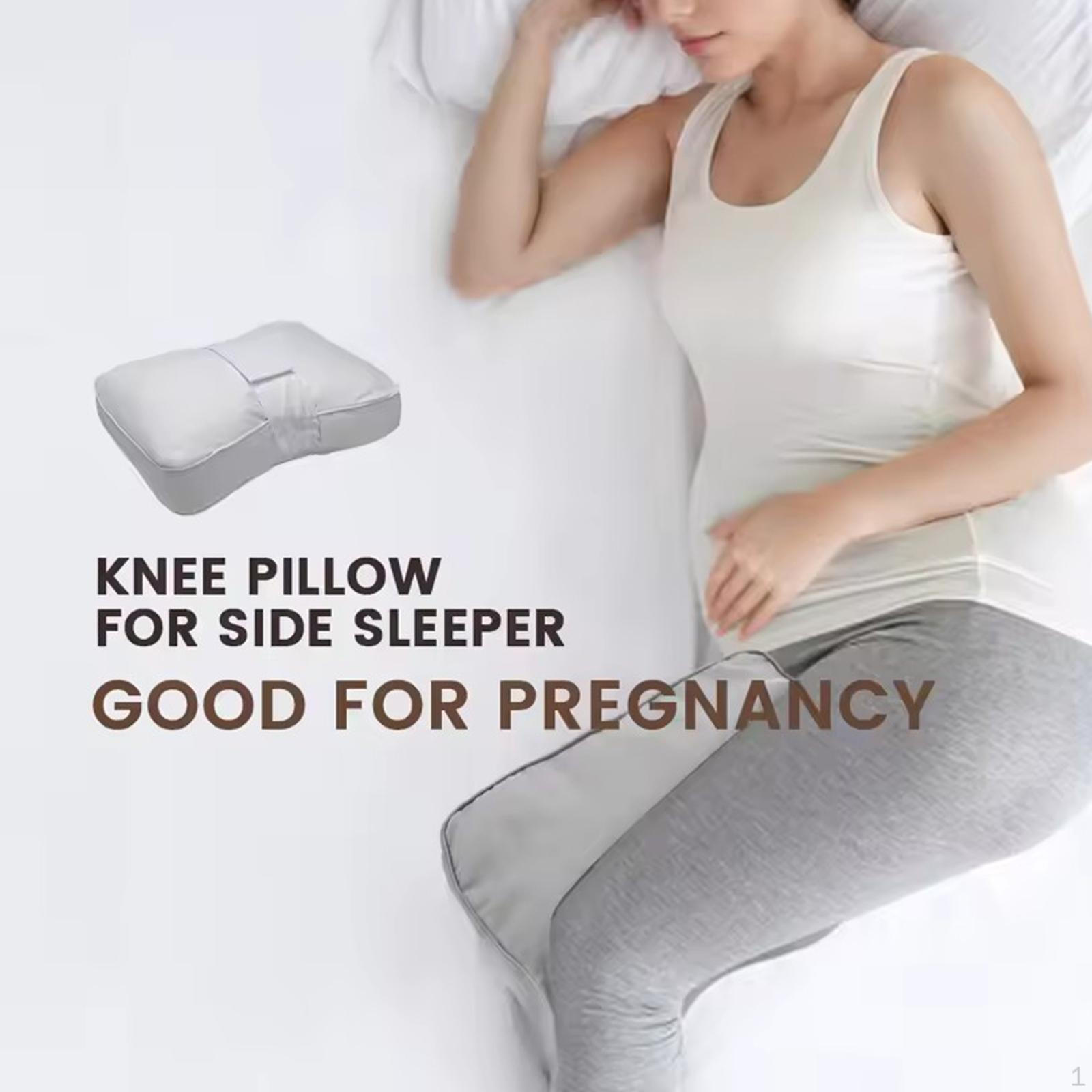 

Knee Pillow for Side Sleepers Knees Cushion Soft Multipurpose Slow Return Sleep Pad Maternity Foot Gray