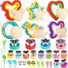 33-Piece Sandwich Cutter Set With Cartoon Shapes Bread Toast Fruit Decoration Kitchen Baking Tool